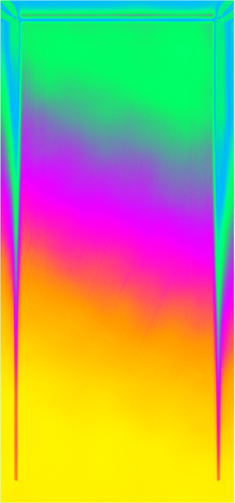 Cool Neon Chrome Rectangle Shape